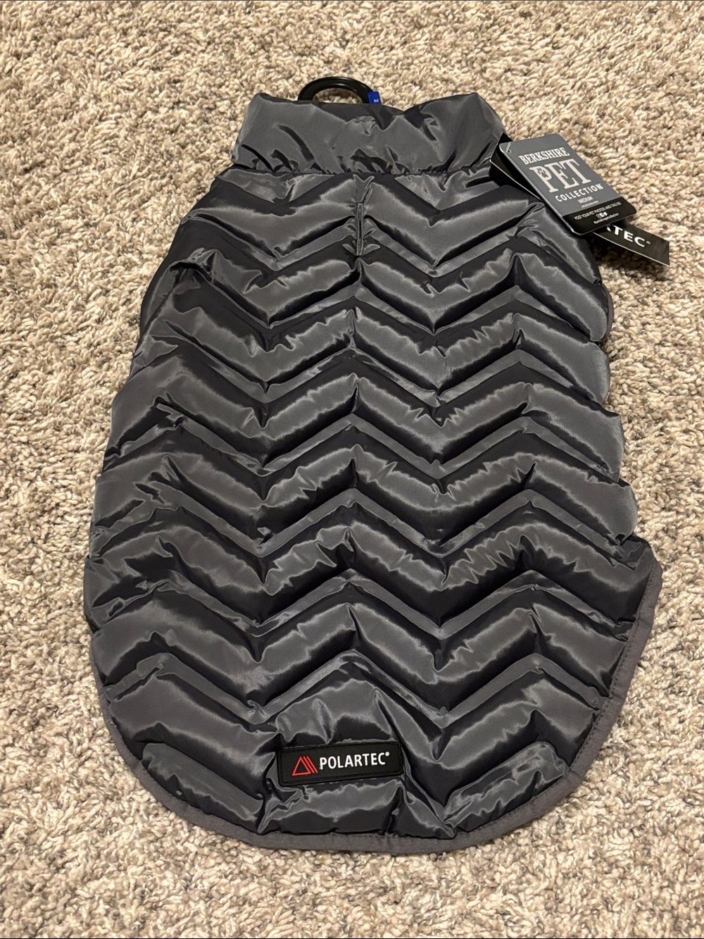 NWT Berkshire Dog Polartec Puffer Jacket - Dark Gray Medium